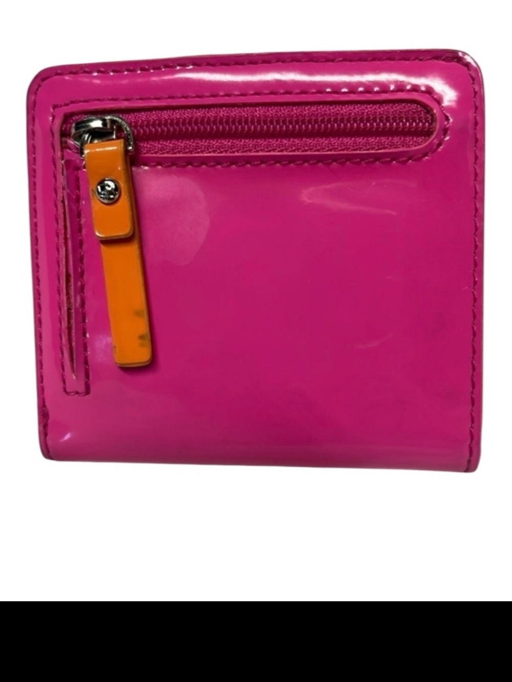 Kate Spade Pink Patent Leather Small Wallet Coin Purse ID Card Holder - Picture 6 of 7